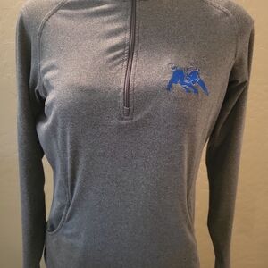 Sport-Tek Ladies Crewneck Top — Heather Grey